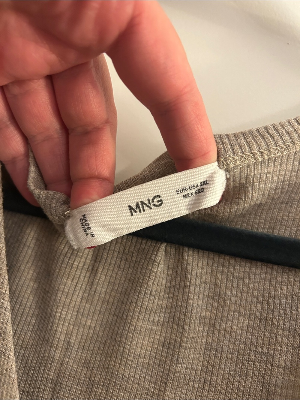 Mango Cropped Ribbed Knit Top - Picture 2 of 3
